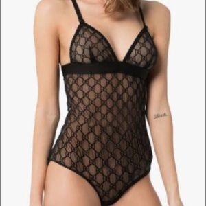 GG Embroidered Bodysuit